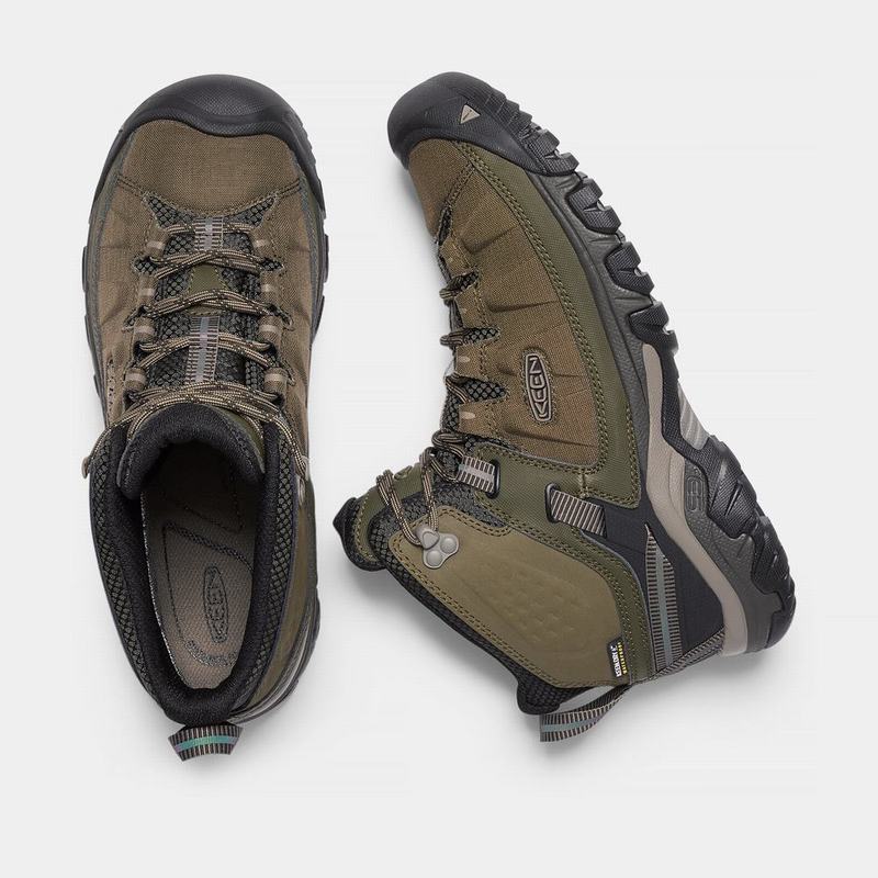 Keen Targhee Exp Waterproof Mid - Erkek Trekking Bot - Zeytin Yeşili/Siyah - Turkey (102849OHN)